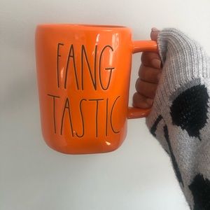 Rae Dunn Orange 'Fangtastic' Mug